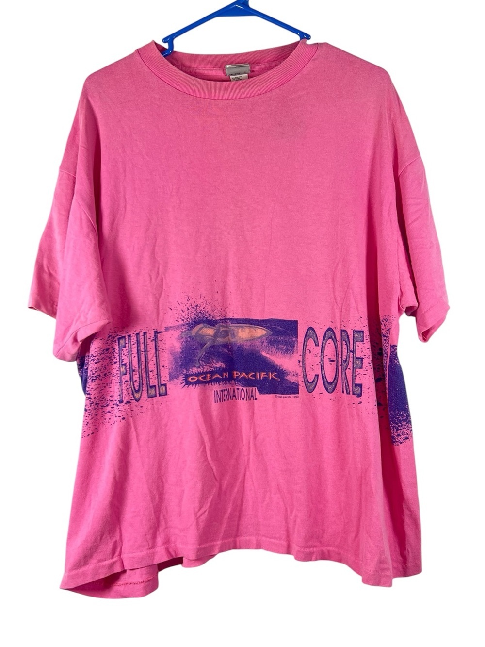Ocean Pacific 1990 Vintage Surf Full Core International Graphic Tee XL